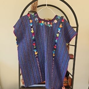Colorful Embroidered Women's Blouse